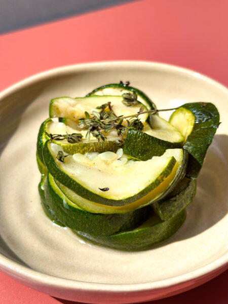 Courgette Rôtie au Thym Citronné